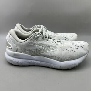Brooks Ghost 16 Running Shoes Women Size 7 White Gray Comfort Cushion Sneakers
